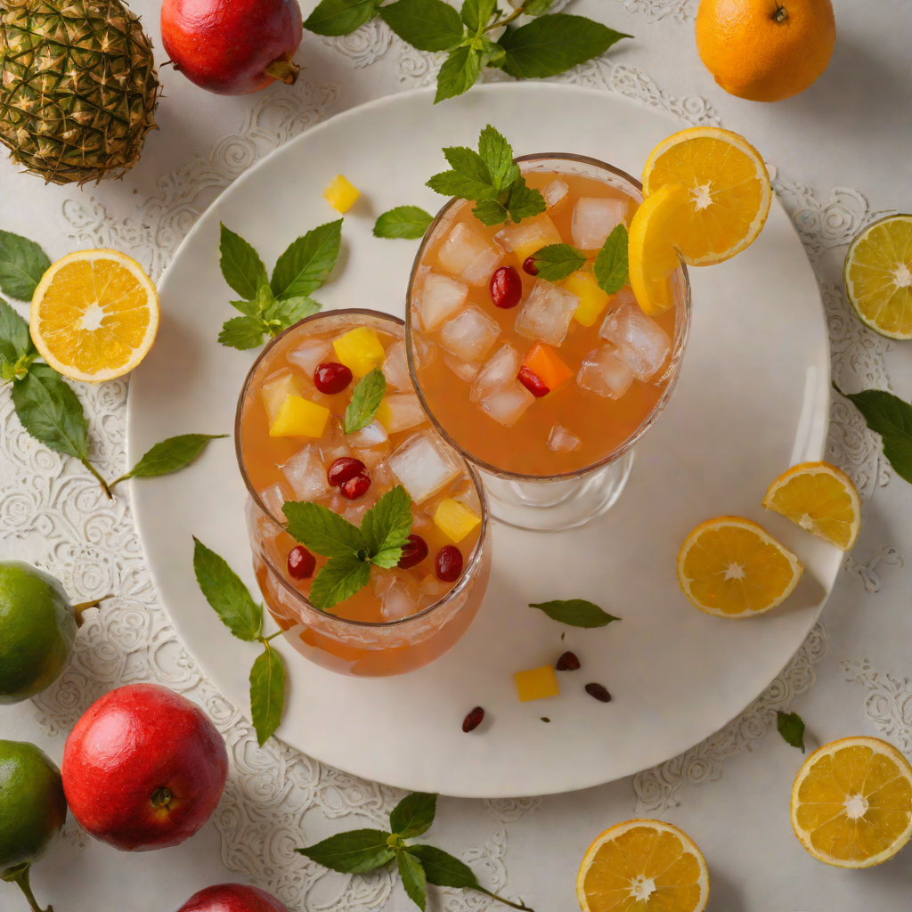 Tropical Haitian Spice Rum Punch