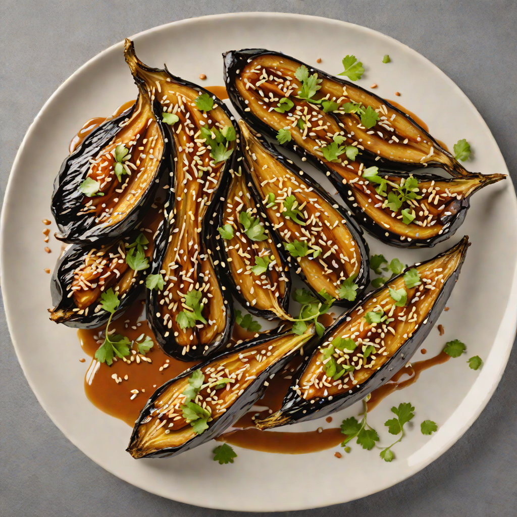 Miso-Glazed Eggplant with Toasted Sesame and Scallion