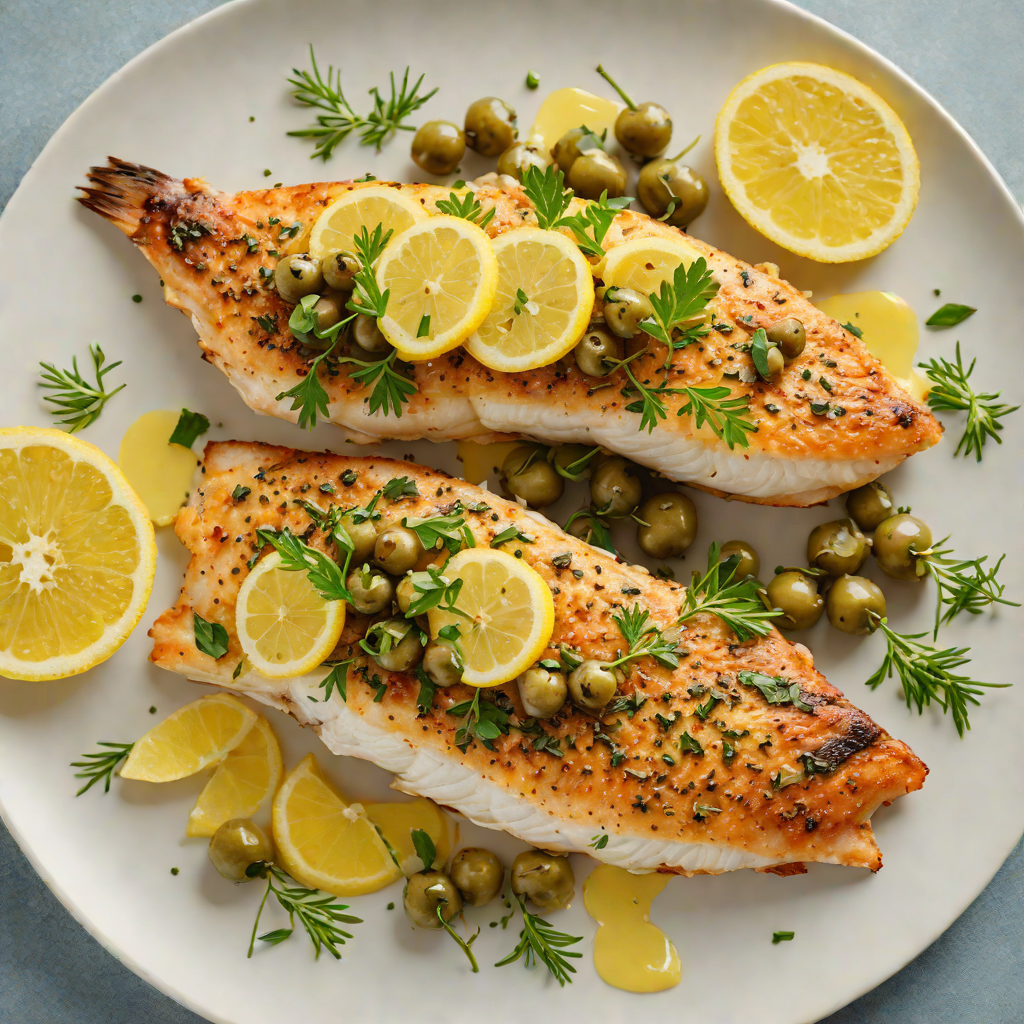 Crisp Pan-Fried Regional Fish with Lemon-Caper Butter