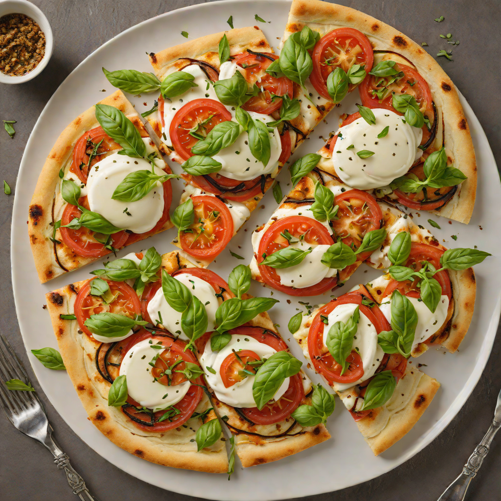 Half-Baked Tomato and Mozzarella Caprese Flatbread