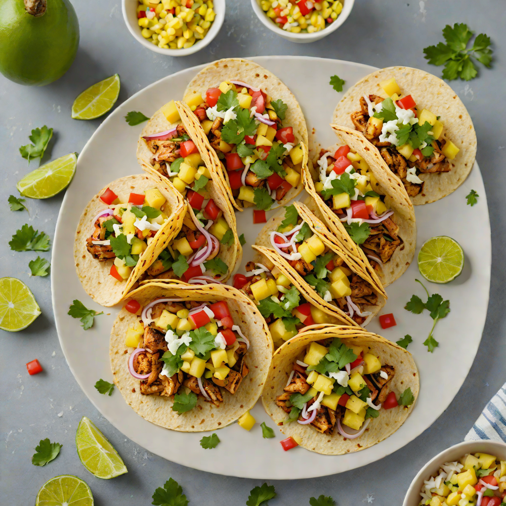 Street-Style Grilled Chicken Tacos with Pineapple Salsa