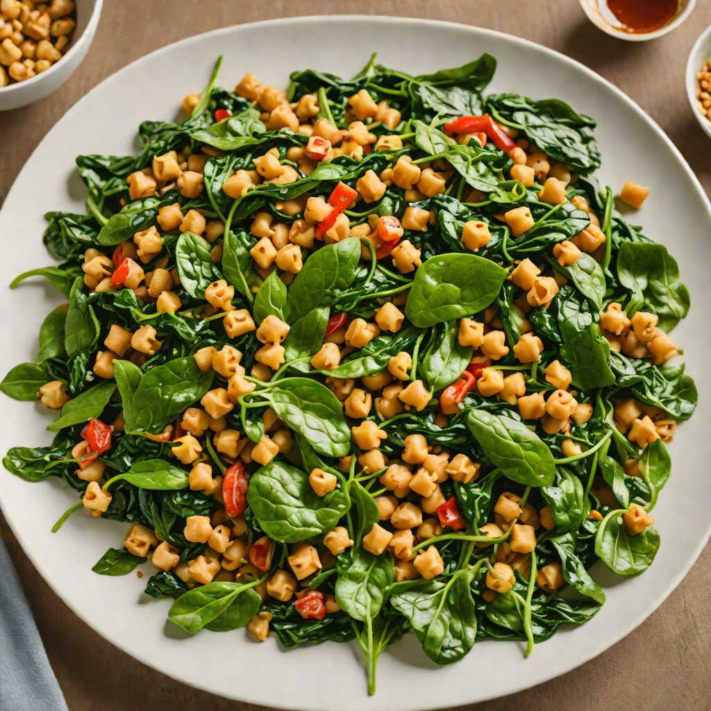 Sautéed Spinach and Chickpea Stir-Fry with Garam Masala