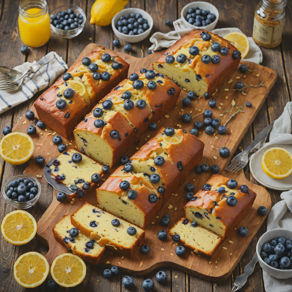 Oven-Baked Lemon Blueberry Pound Cake