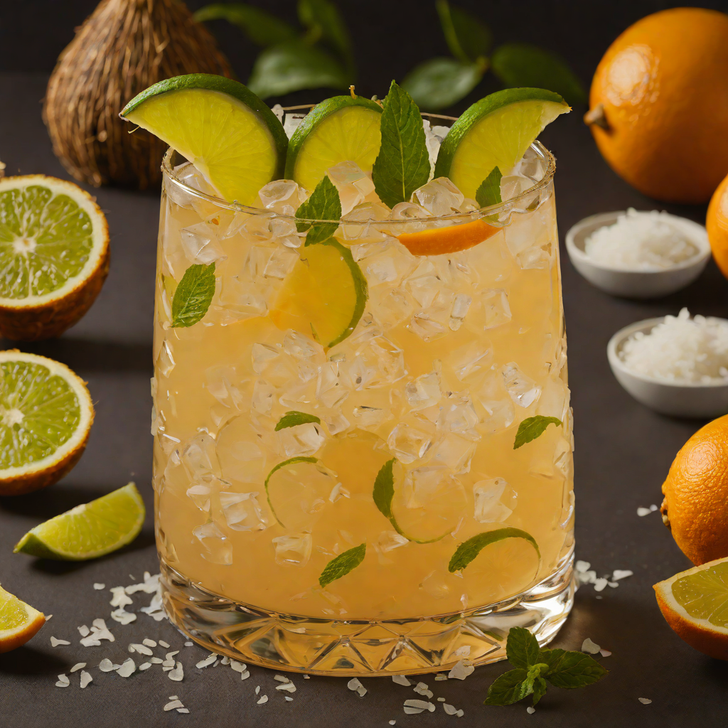 Tiki-Inspired Citrus and Coconut Rum Punch