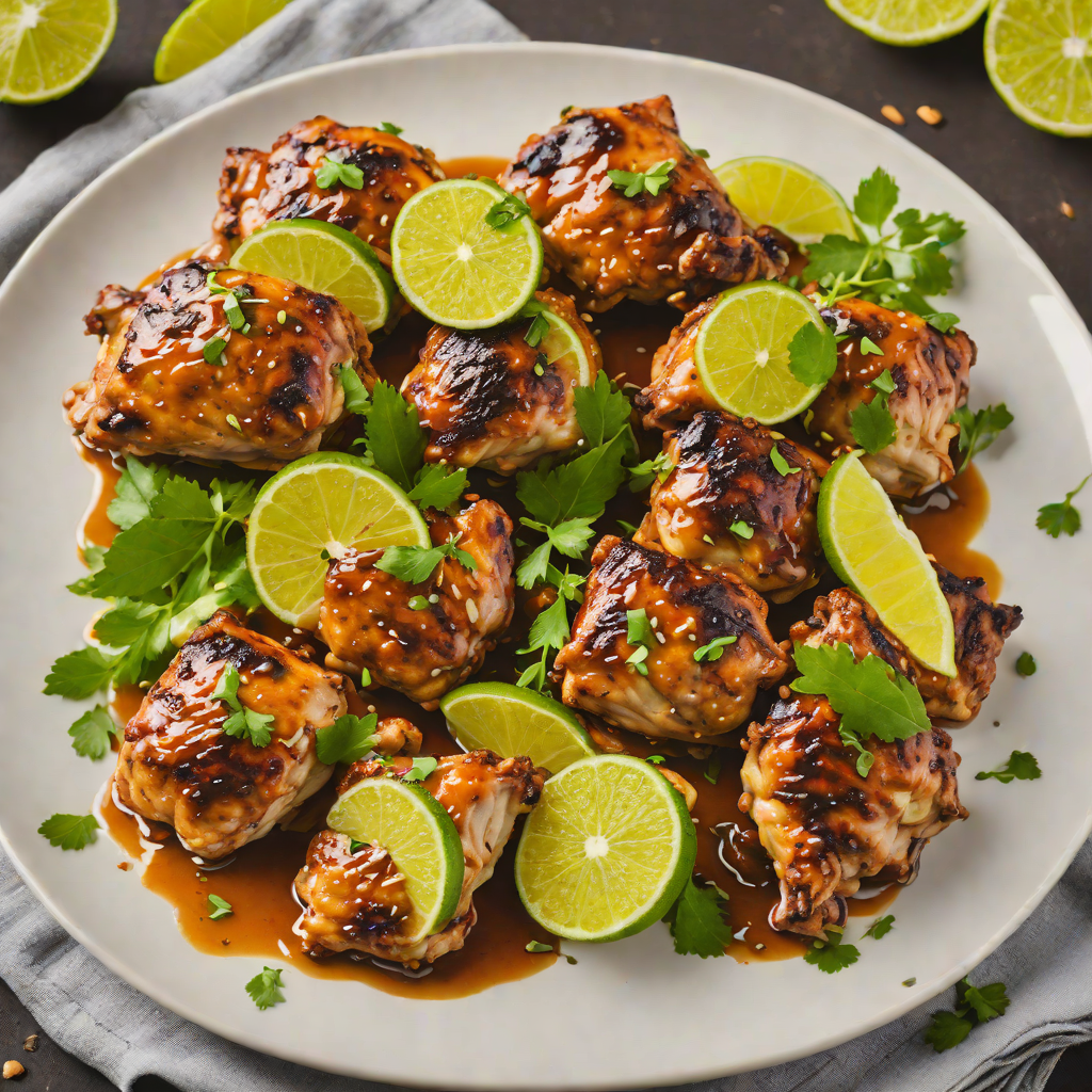 Spiced Ginger-Lime Tiki Chicken Thighs