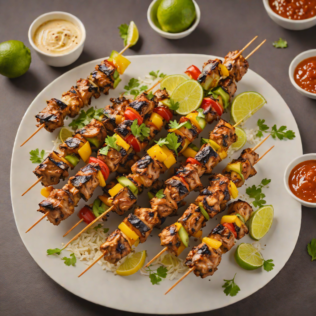 Rum-Spiced Caribbean Jerk Chicken Skewers