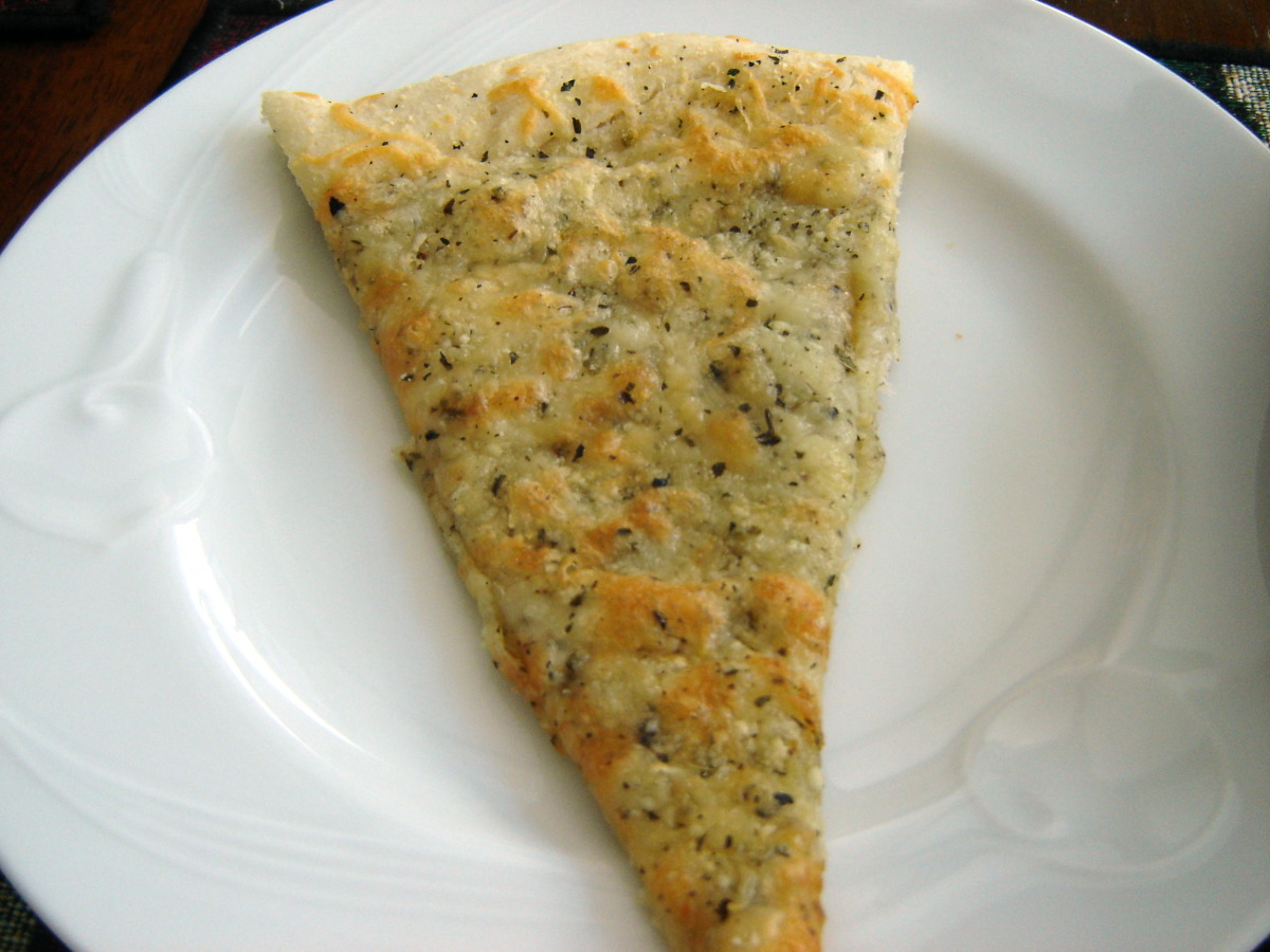 Vinyl Record Pizza with Herb Crust
