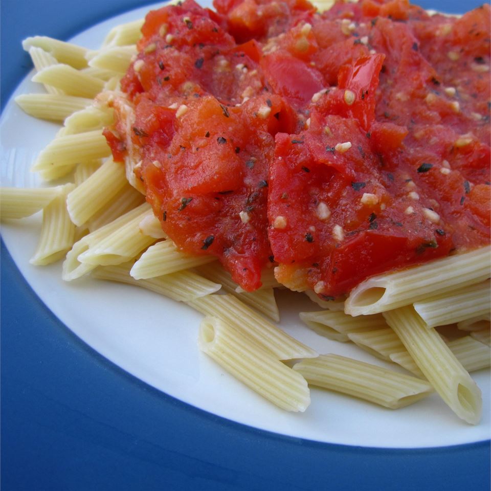 Game Controller Pasta with Tomato Basil Sauce