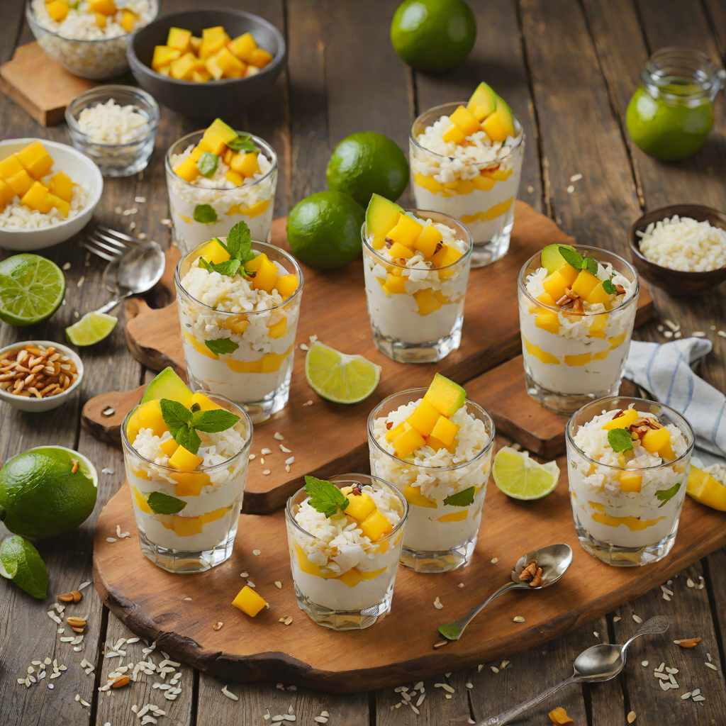 Honey-Lime Mango Sticky Rice Parfaits