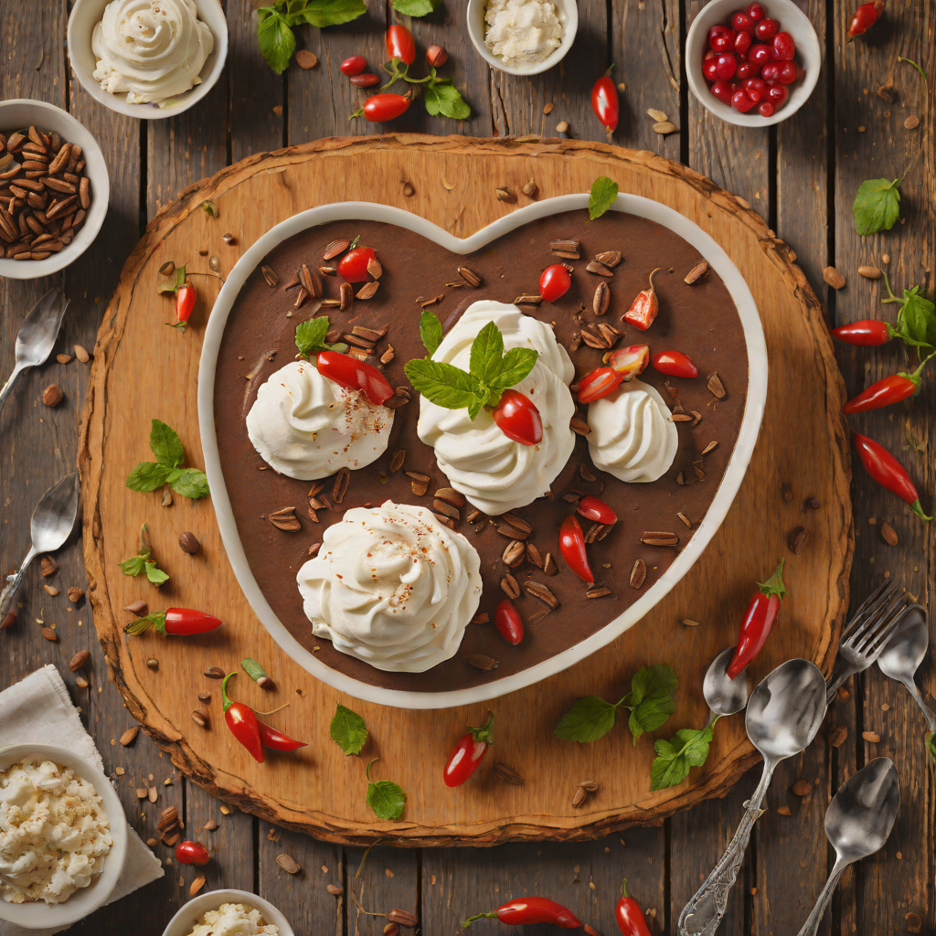Chili-Infused Chocolate Mousse with Whipped Cream