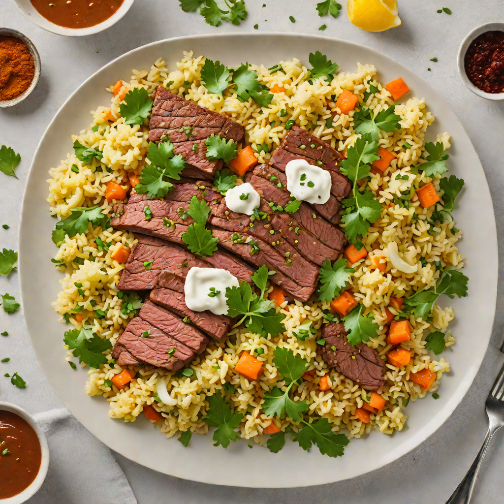 One-Pan Spiced Beef and Cauliflower Rice Skillet