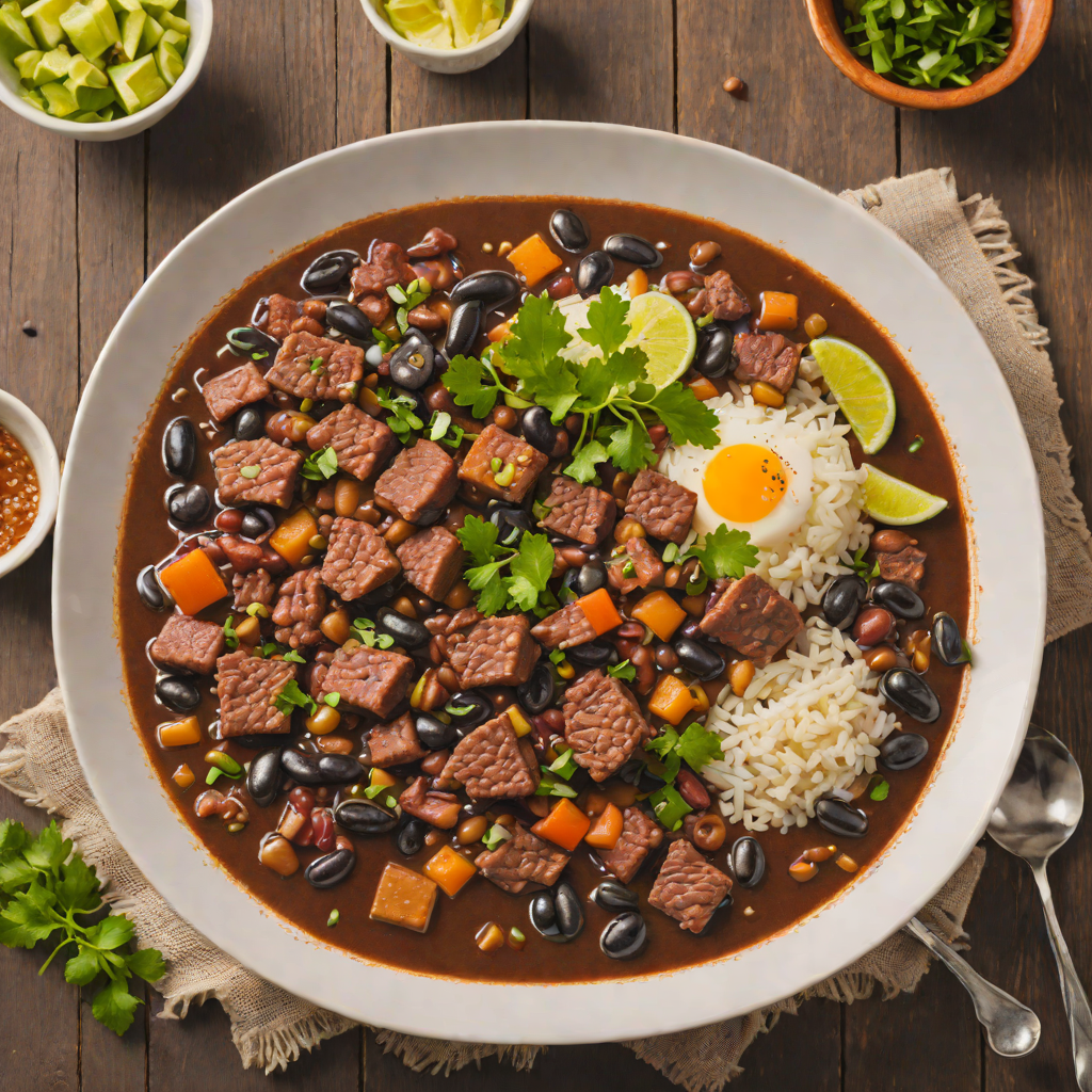 Slow-Simmered Black Bean Feijoada with Pork and Sausage