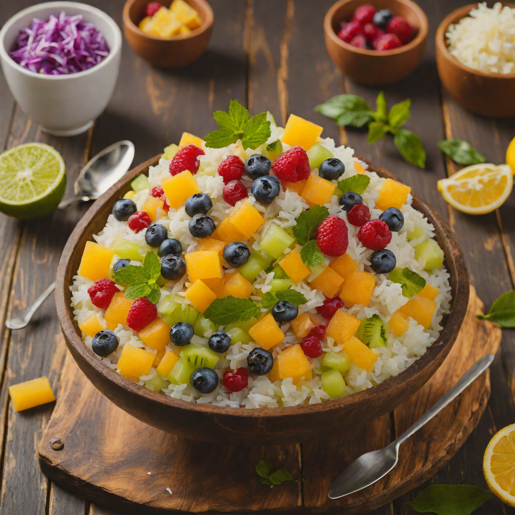 Halo-Halo Shaved Ice with Tropical Fruits and Sweet Beans