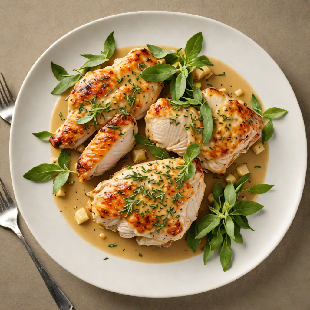Italian Pan-Seared Chicken with Sage Butter Sauce