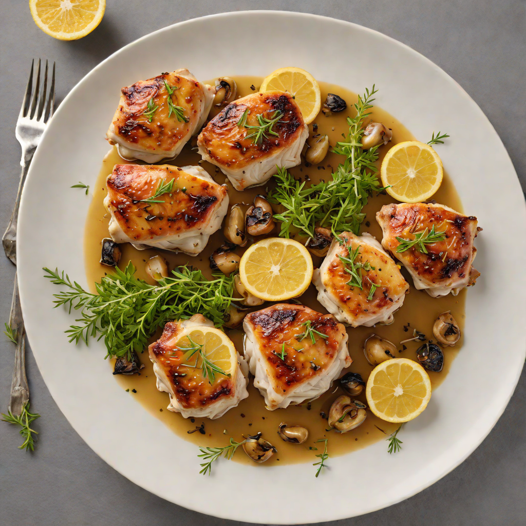 Pan-Seared Chicken Thighs with Preserved Lemon and Thyme