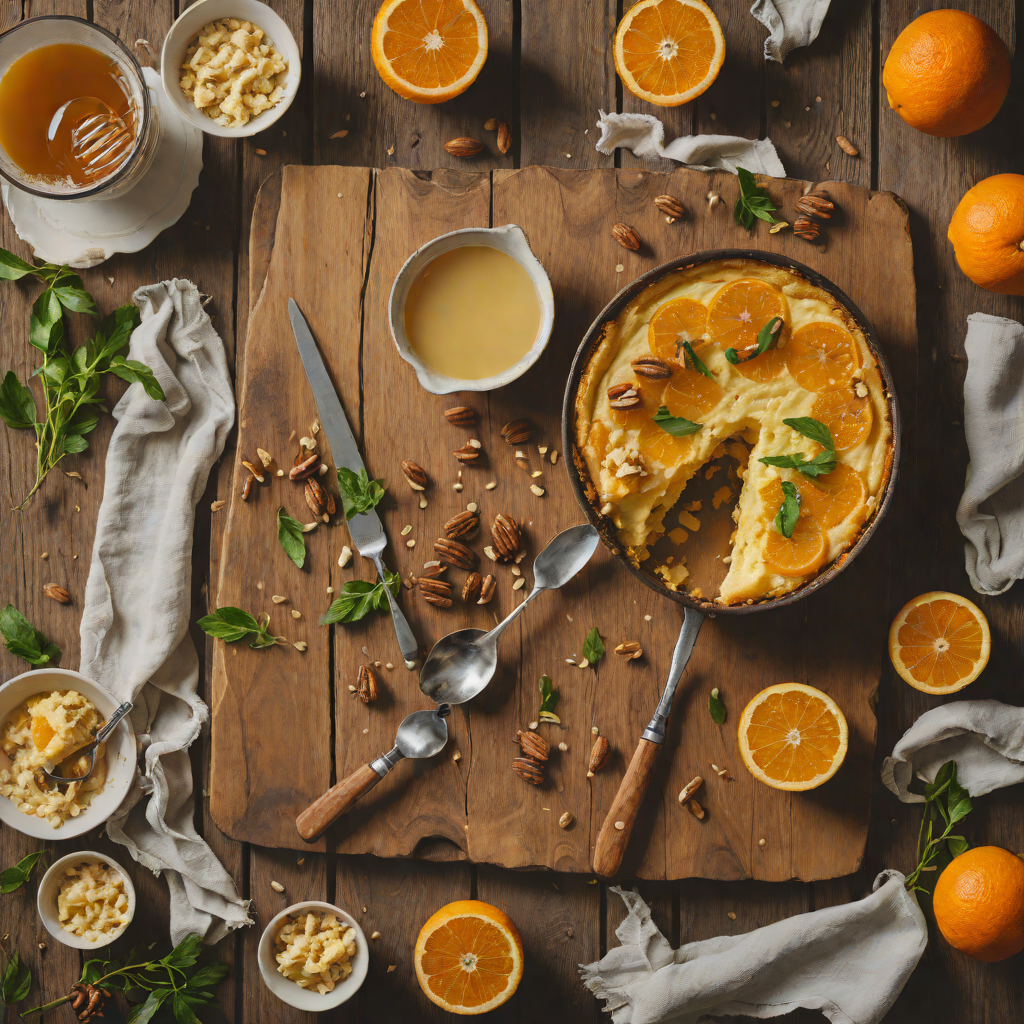 Baked Honey-Orange Ricotta Pudding