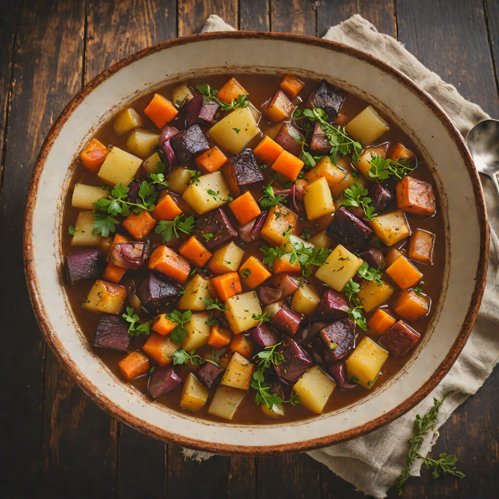 Mountain Man’s Roasted Root Vegetable Stew