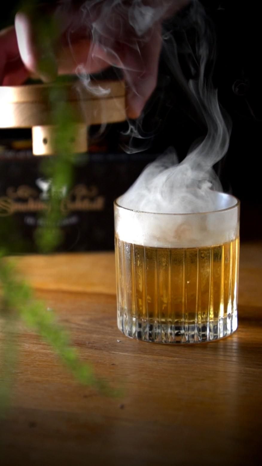 Smoked Rum Adjustment Old Fashioned