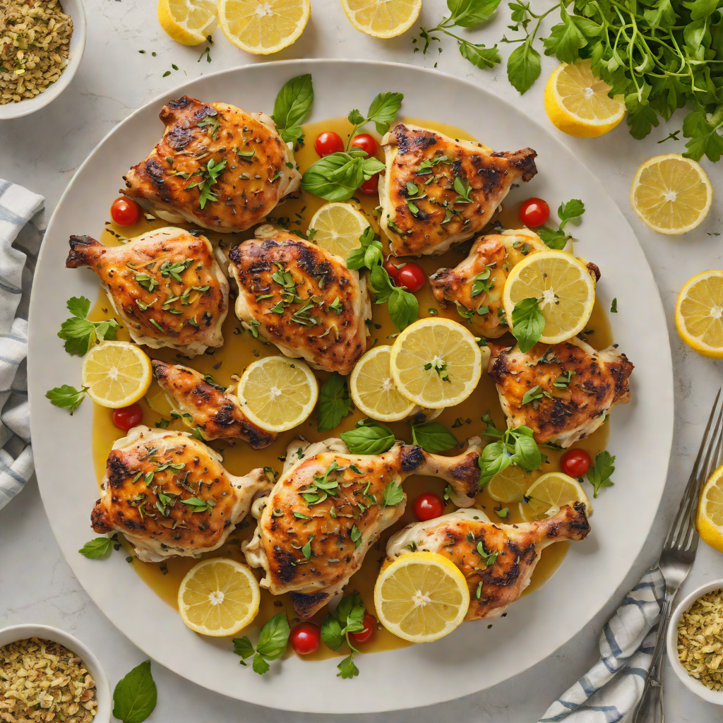 Baked Greek Lemon-Oregano Chicken Thighs