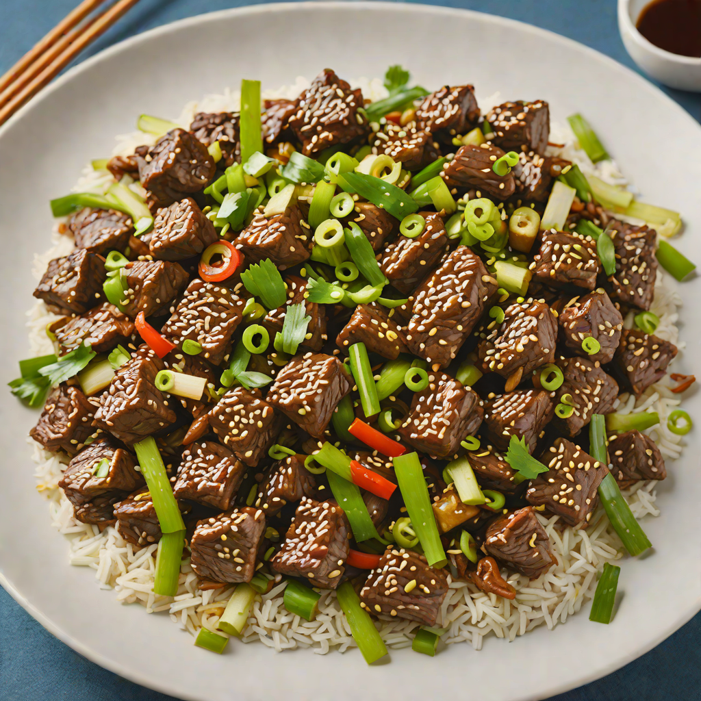Stir-Fried Taiwanese Beef with Scallions and Garlic