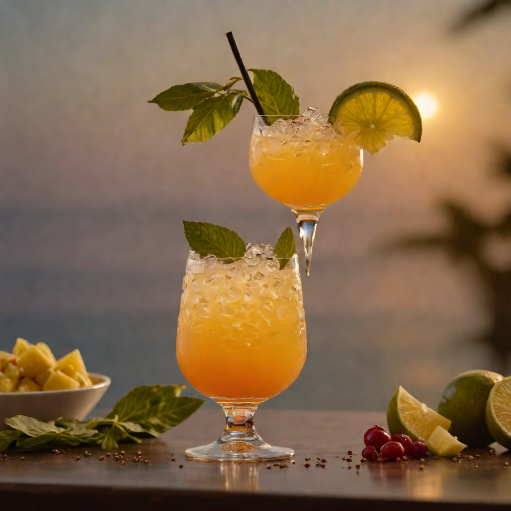 Caribbean Refugee Sunset Cooler