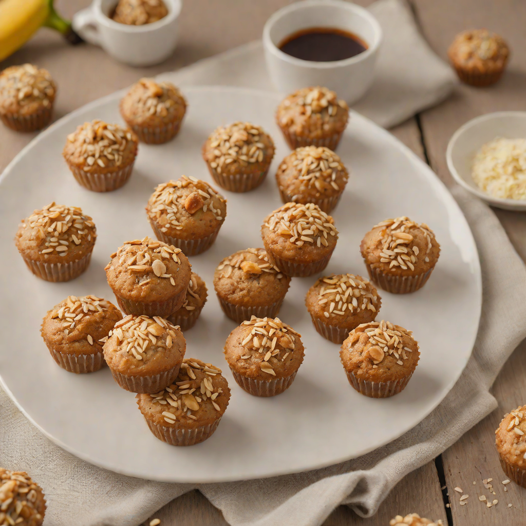 Homemade Banana Oat Mini Muffins