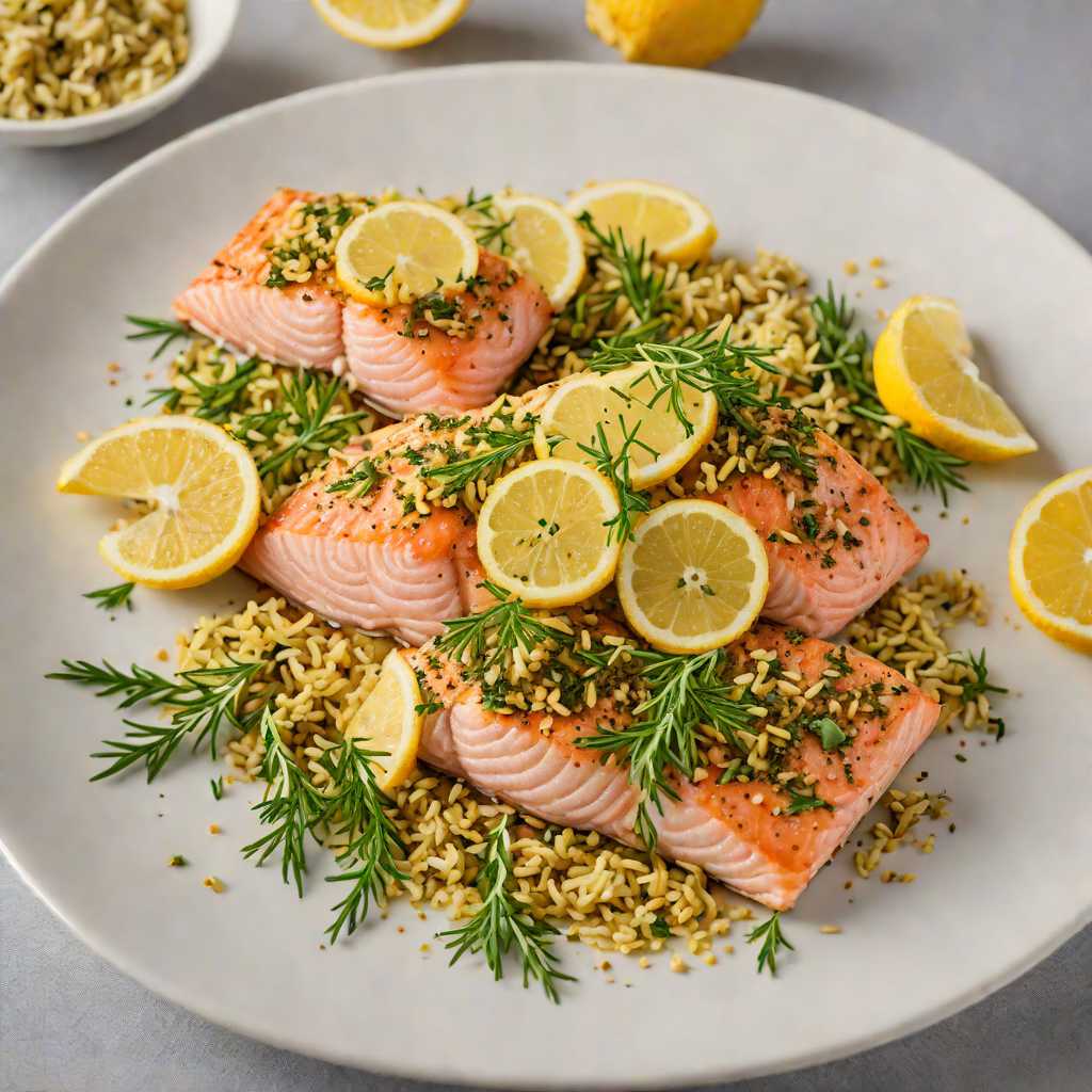 Oven-Baked Herb-Crusted Salmon with Lemon Zest