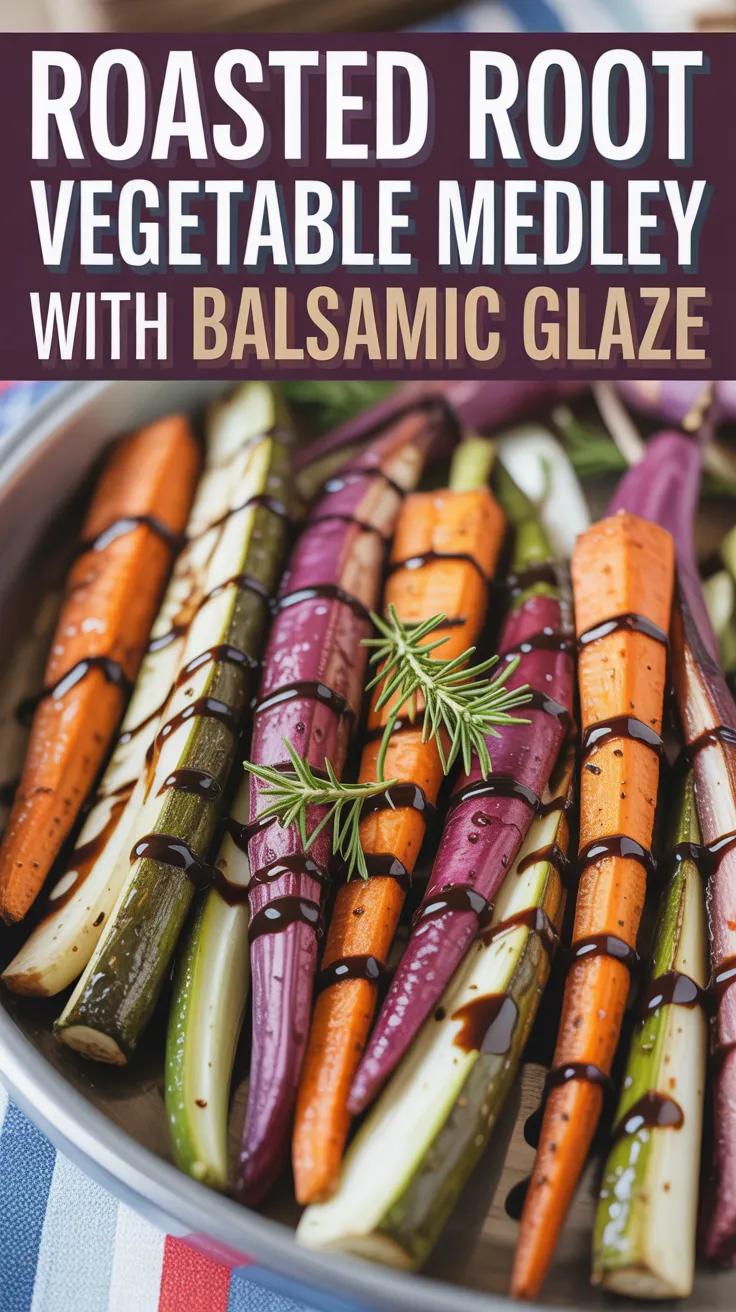 Seasonal Harvest Vegetable Medley with Balsamic Glaze