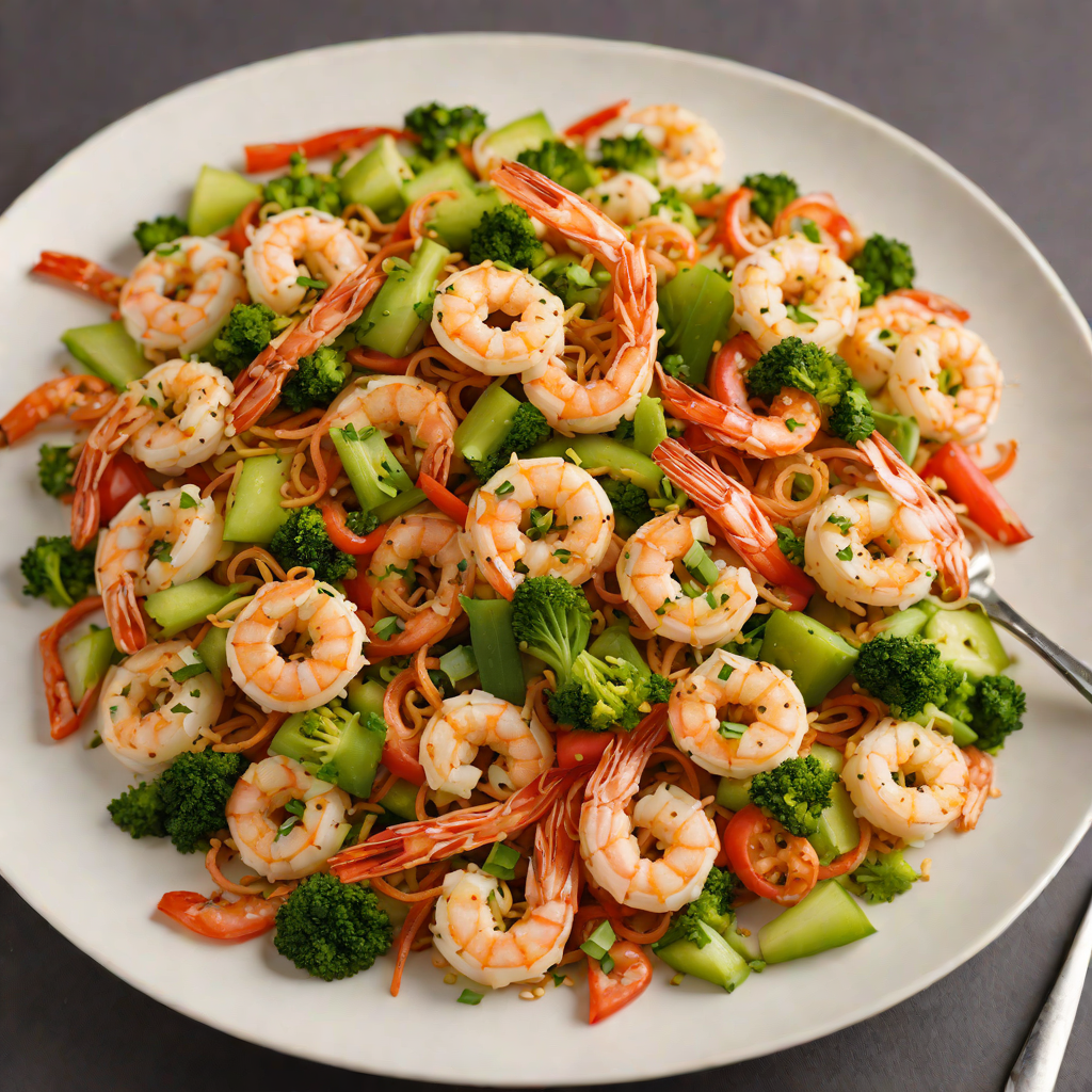 Quick Garlic Shrimp Stir Fry