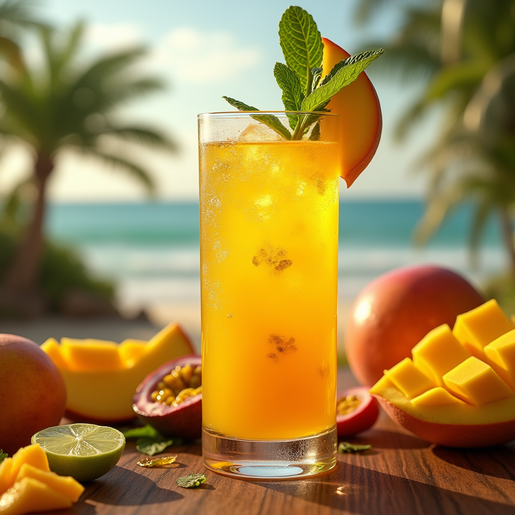 Tropical Sparkling Mango Smash