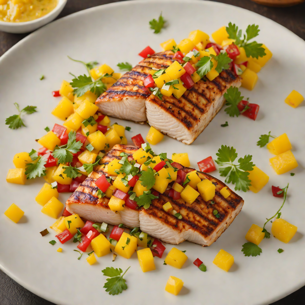 Smoked Mahi-Mahi with Mango Salsa