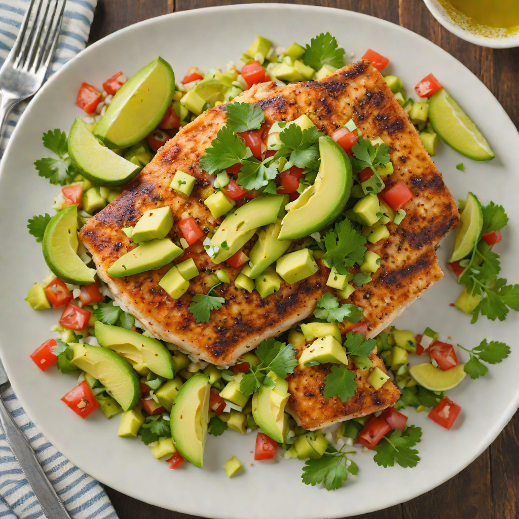Pan-Seared Chile-Lime Tilapia with Avocado Salsa
