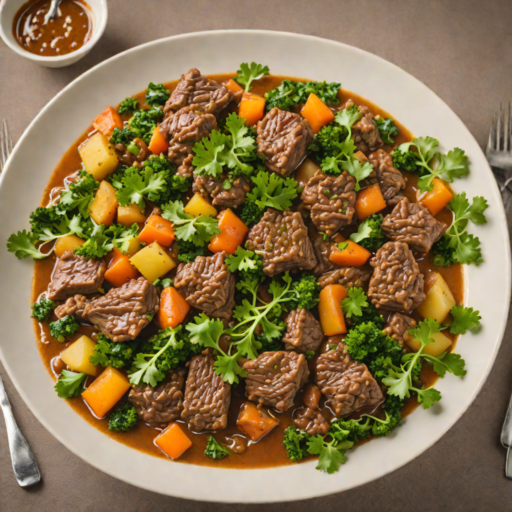 Slow-Simmered Kenyan Beef Stew with Sukuma Wiki Greens