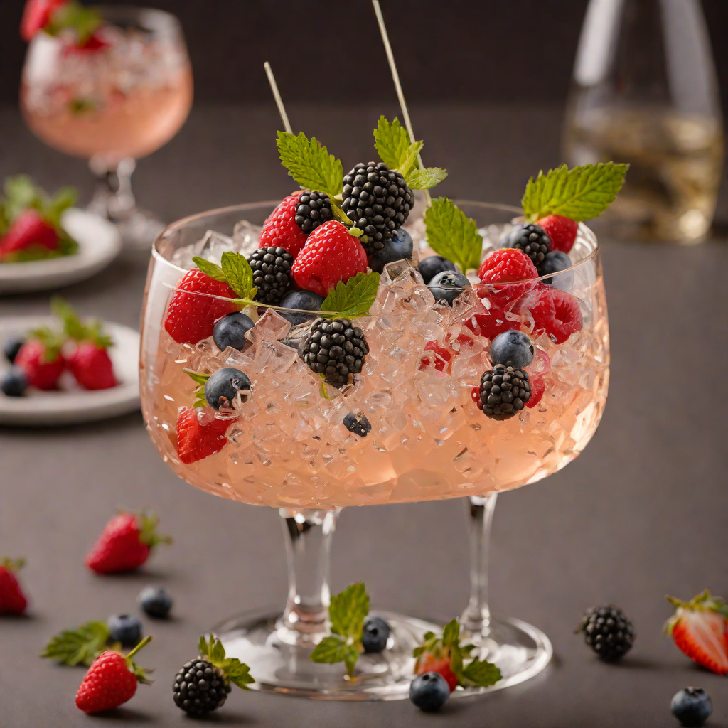 Frugal Summer Sparkler with Fresh Berries