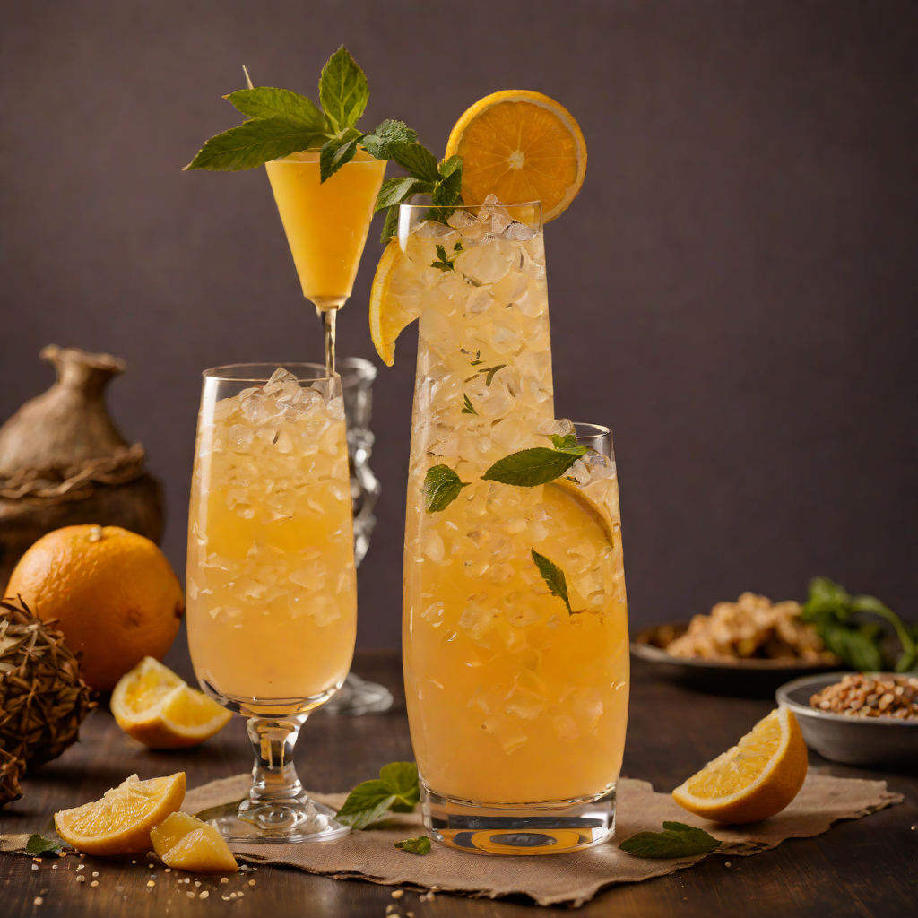 Caribbean Sunset Rum Fizz