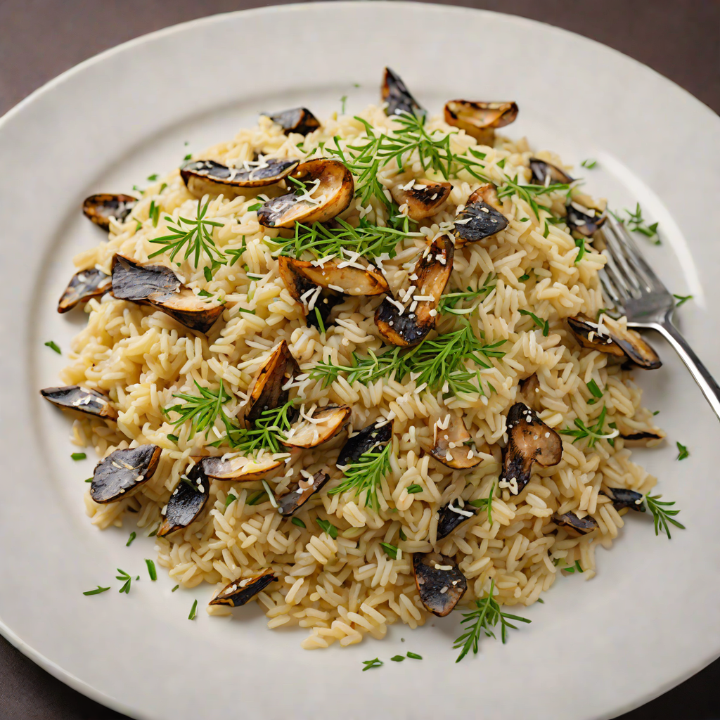Galactic Mushroom Risotto with Parmesan and Thyme
