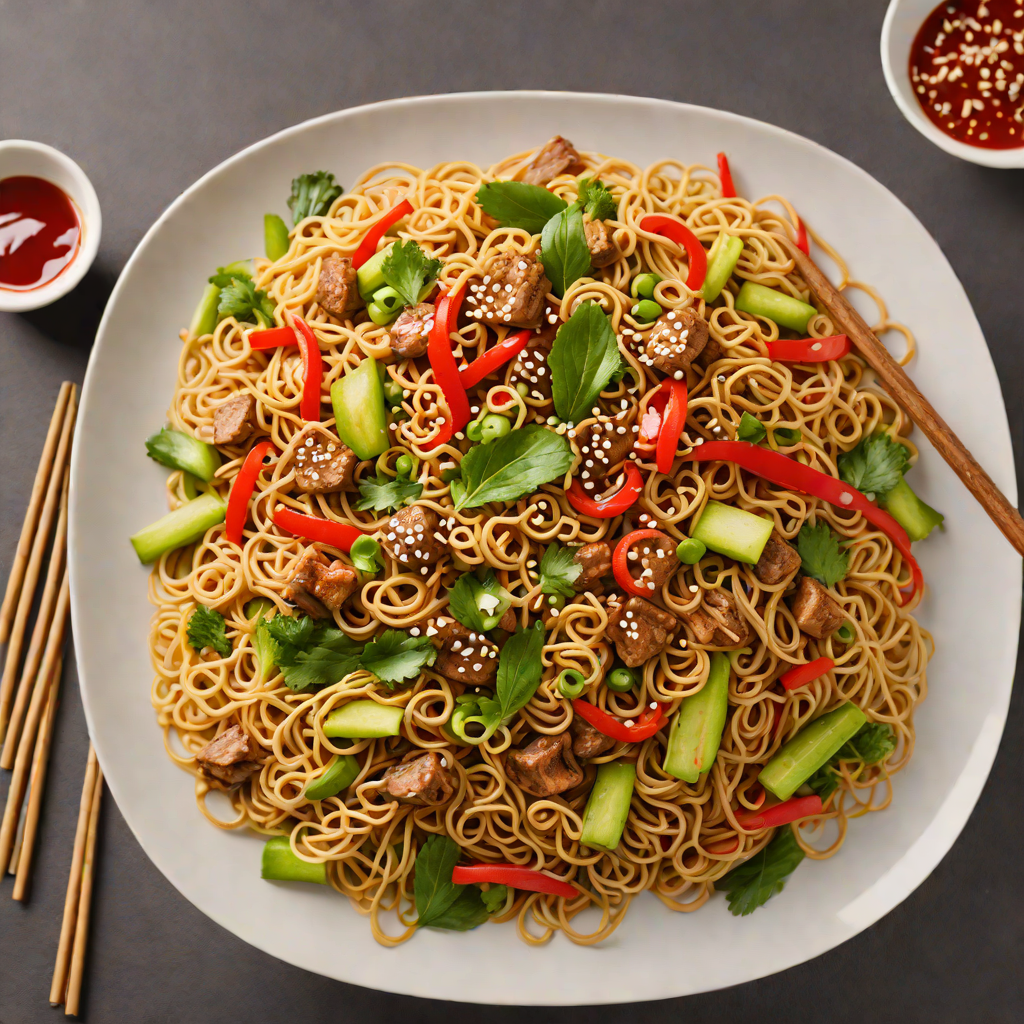 Hot and Sour Szechuan Noodle Stir Fry