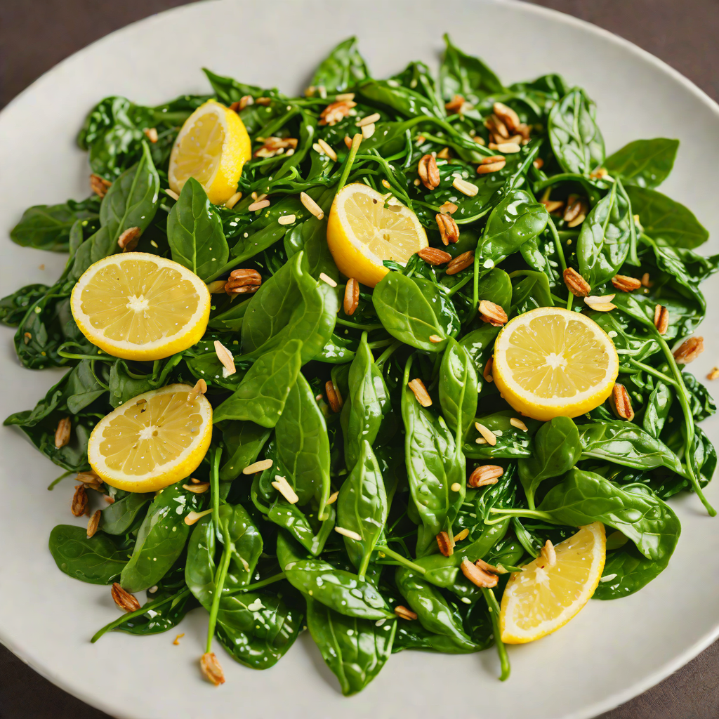 Sautéed Garlic Spinach with Imbibed Lemon Zest