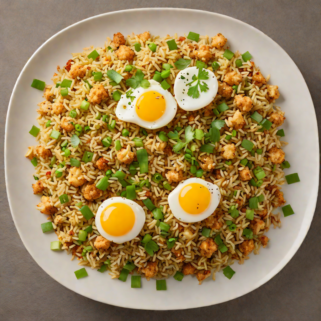 Crispy Cauliflower Fried Rice with Egg and Scallions