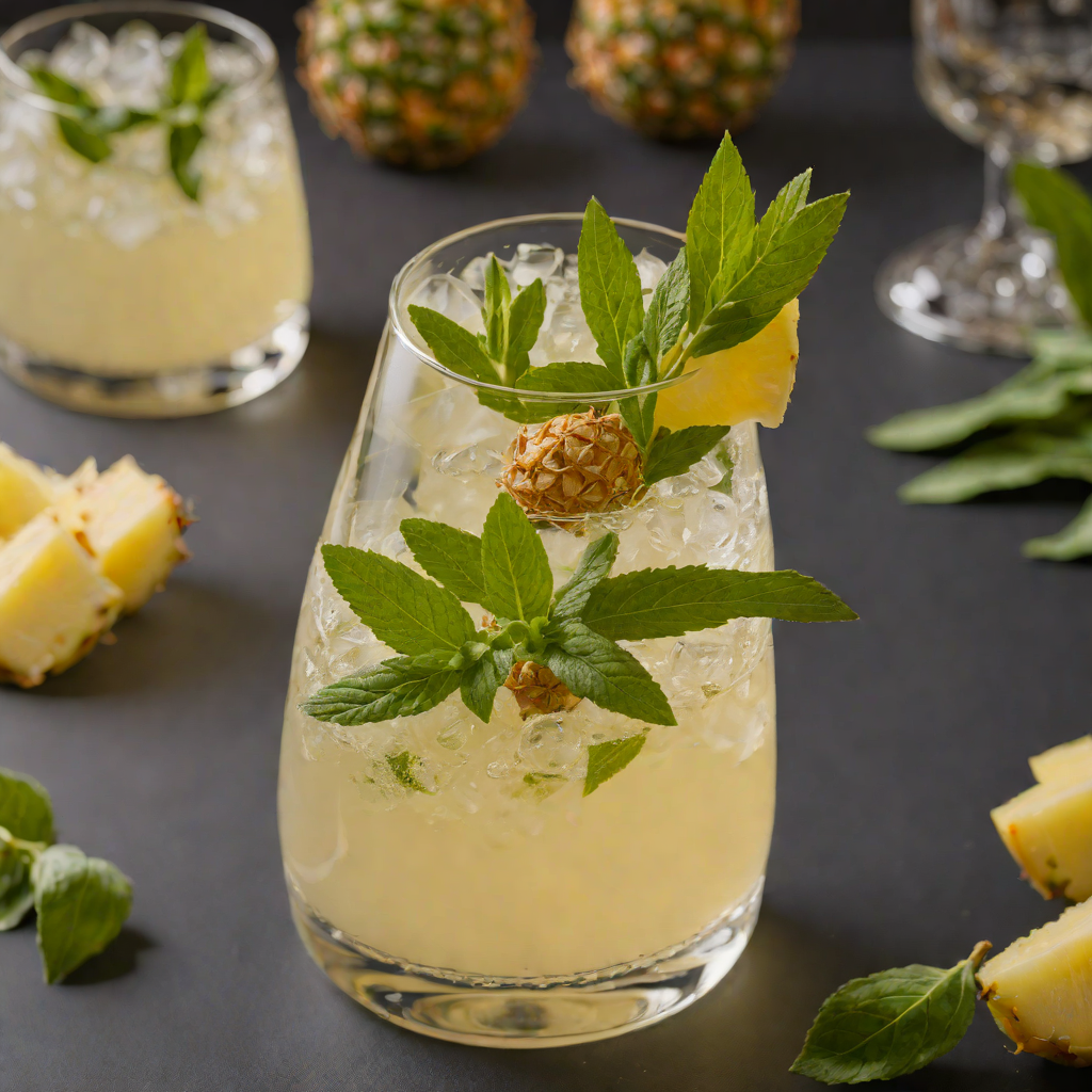 Haitian Pineapple Sage Fizz