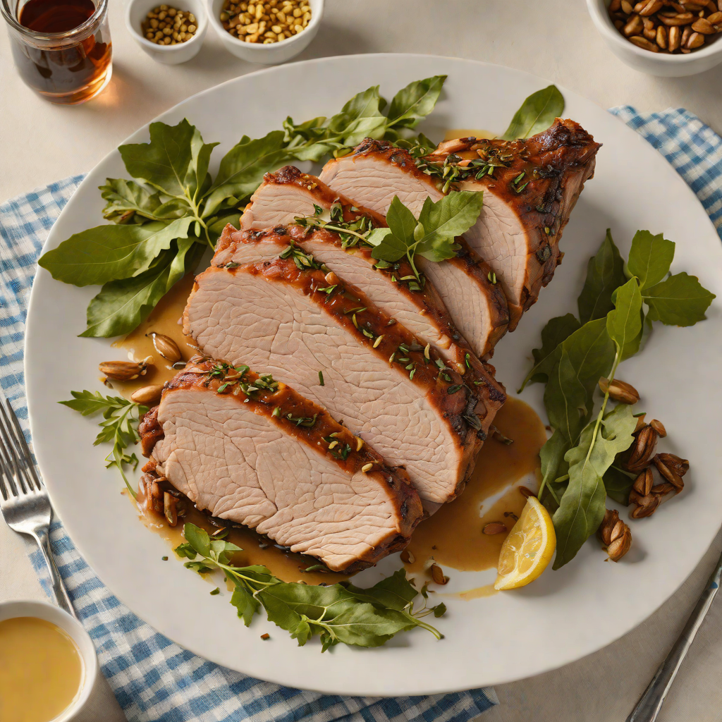 Spanish Roasted Pork Shoulder with Garlic and Bay Leaves
