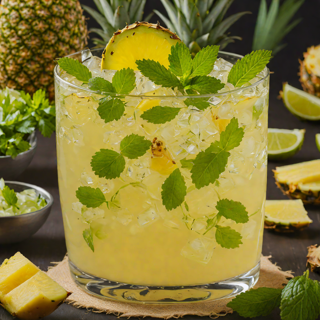Tropical Pineapple Cuban Mojito