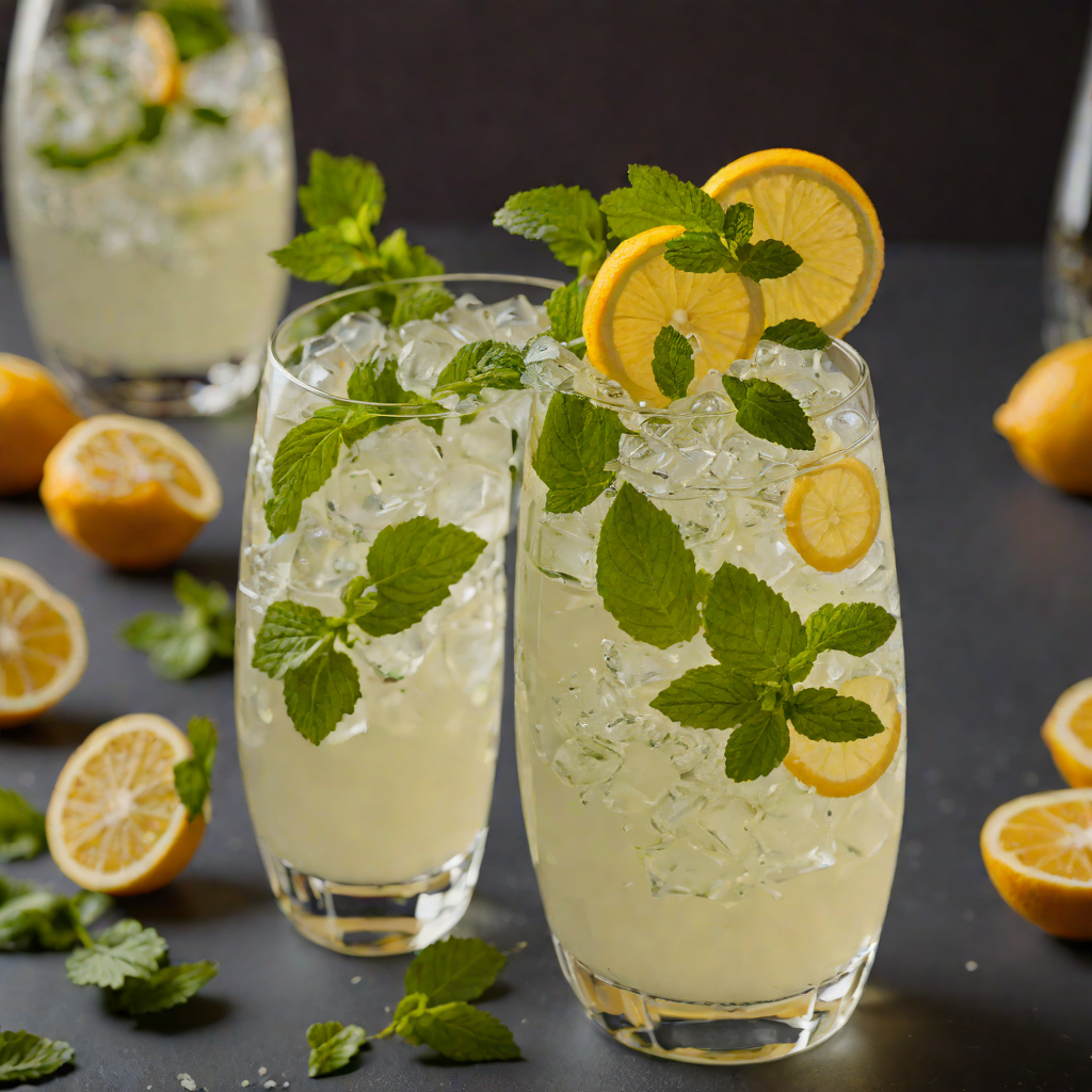 Citrus-Mint Gin Fizz with Honey