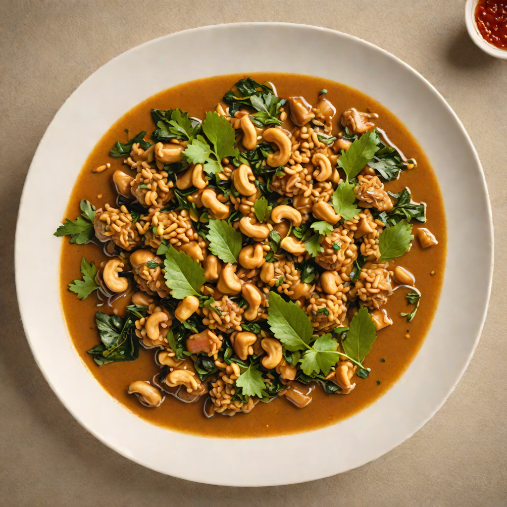 Stewed Ndolé with Groundnuts and Bitterleaf