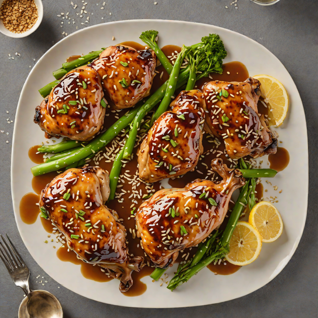 Sheet Pan Honey-Soy Glazed Chicken with Sesame and Scallions