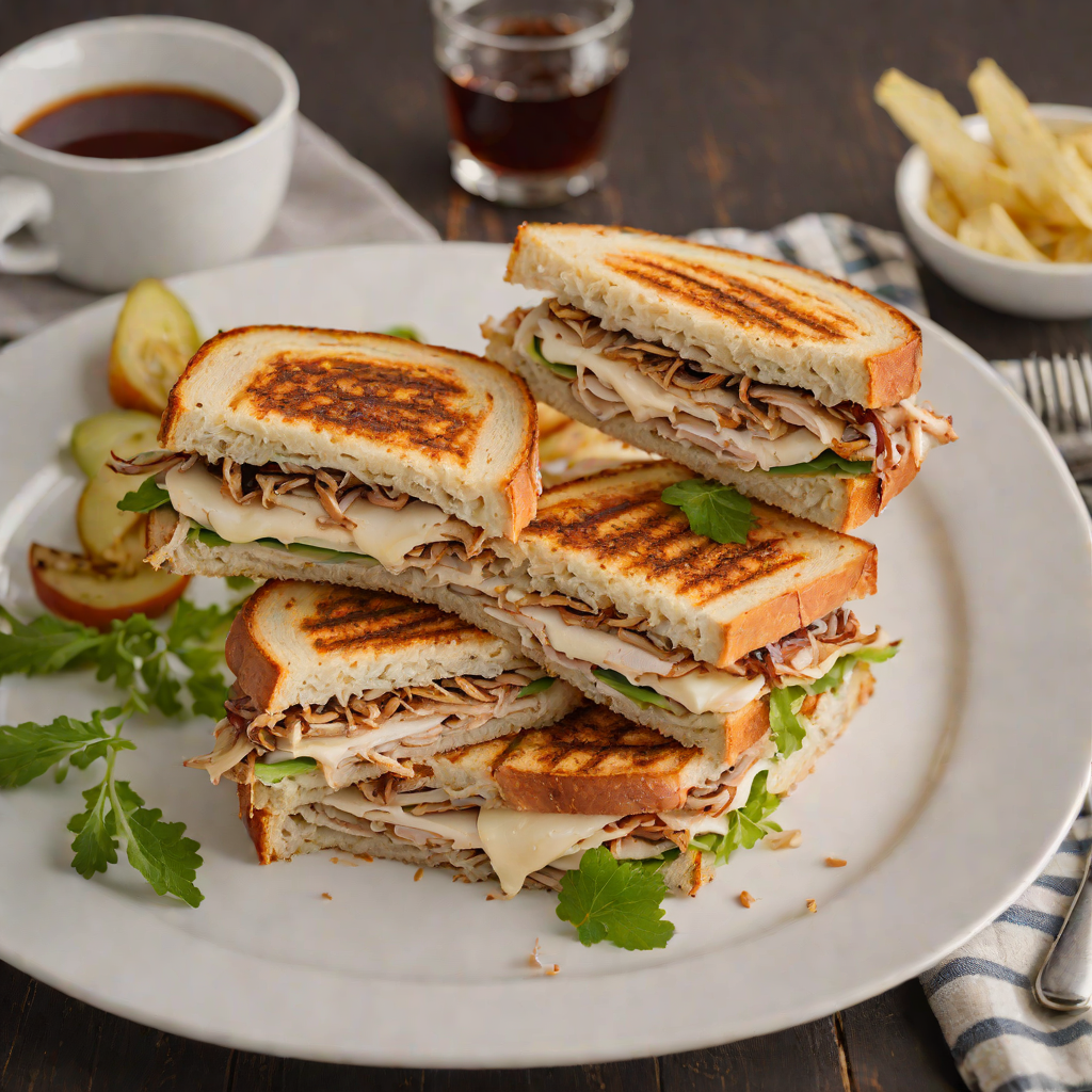Grilled Turkey and Swiss Sandwich with Caramelized Onions