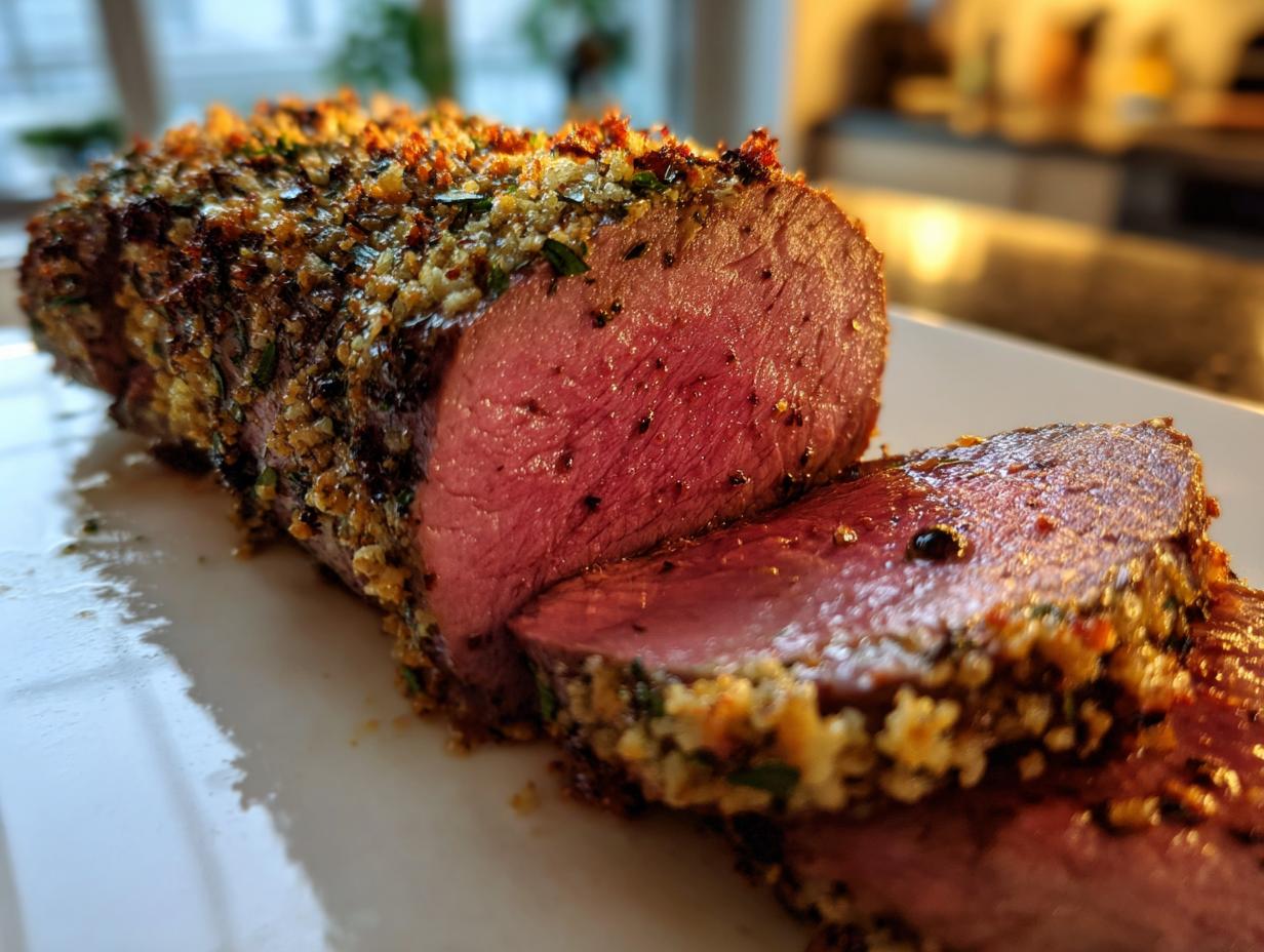 Authentic NBA Jersey-Style Herb-Crusted Beef Tenderloin
