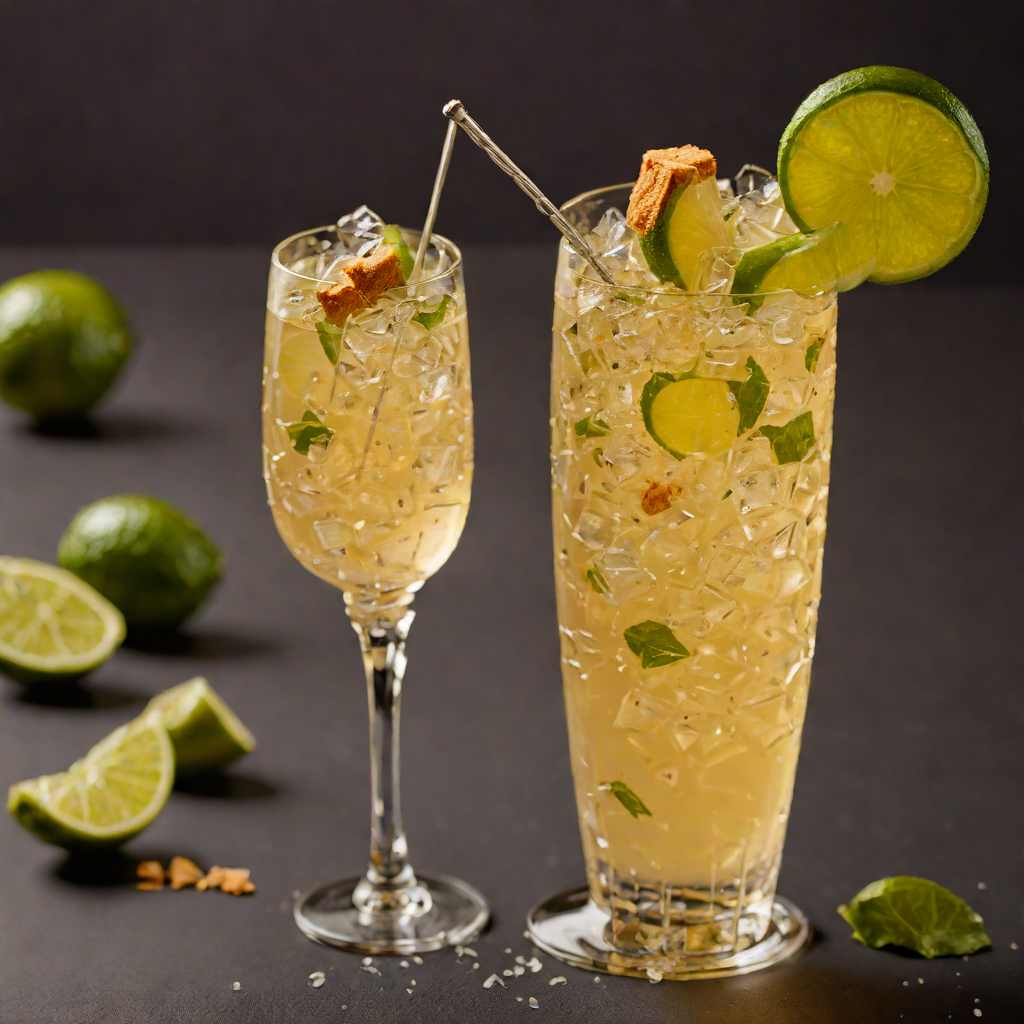 Ginger-Lime Sparkler with Honey