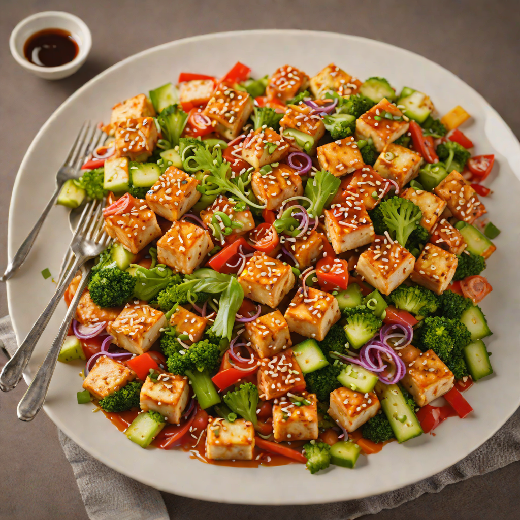 Spicy Korean-Inspired Stir-Fried Tofu with Vegetables