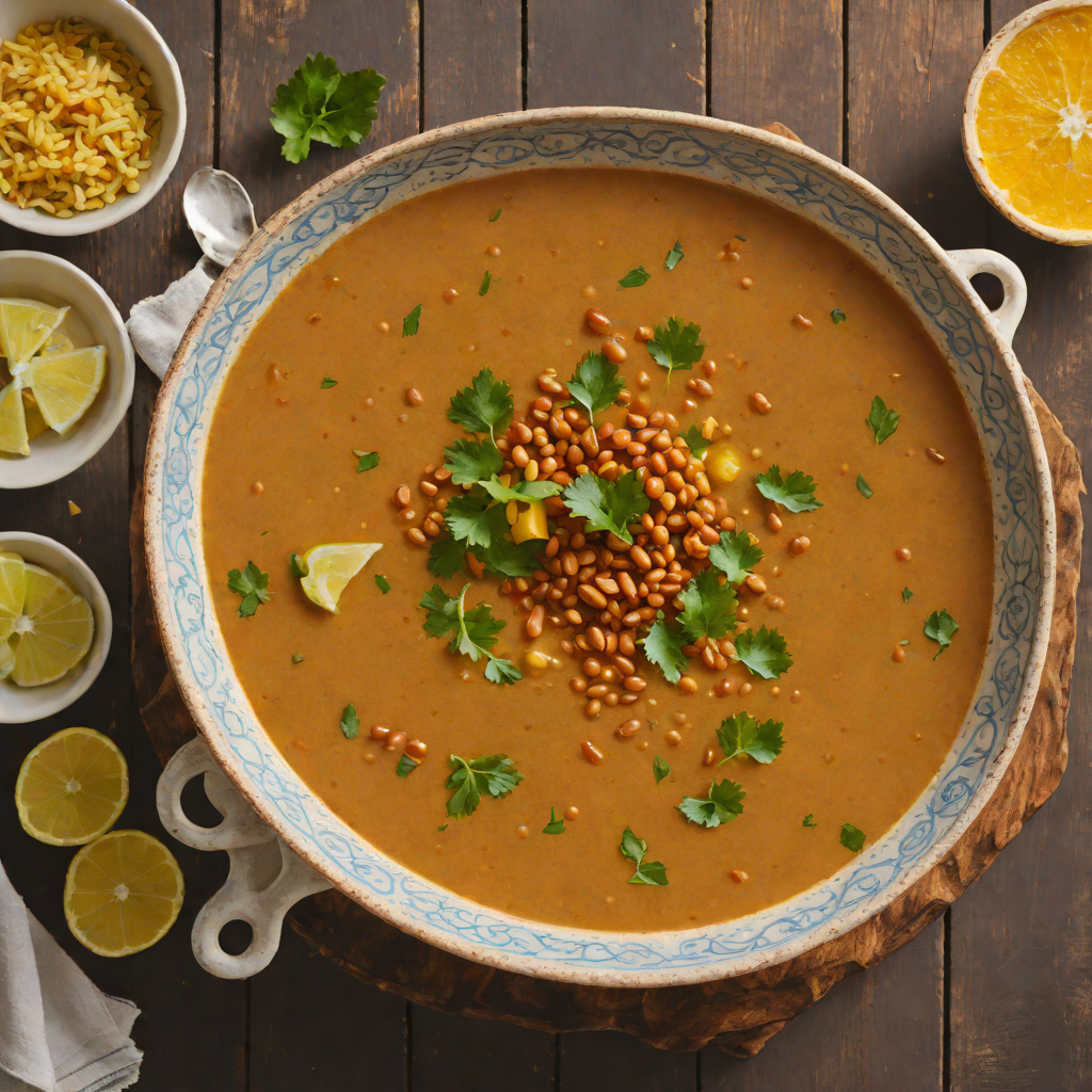 Berbere-Spiced Red Lentil Soup with Citrus Finish